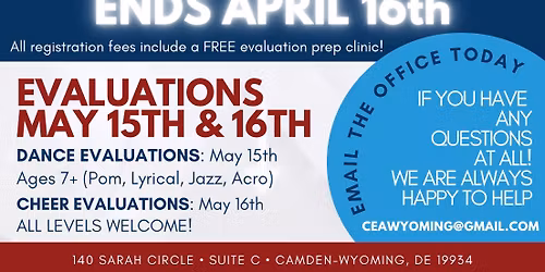Season 11 Cheer Evaluations 