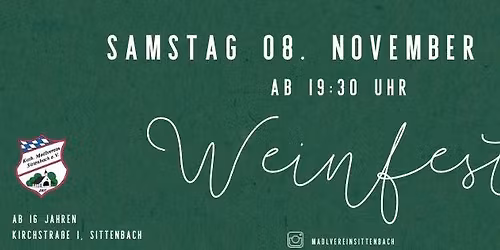 Weinfest Sittenbach