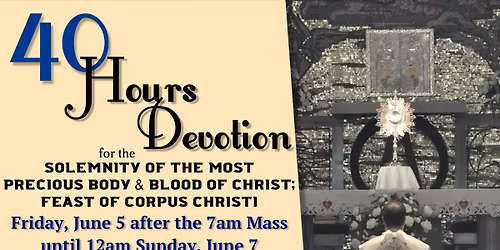 40 Hours Devotion