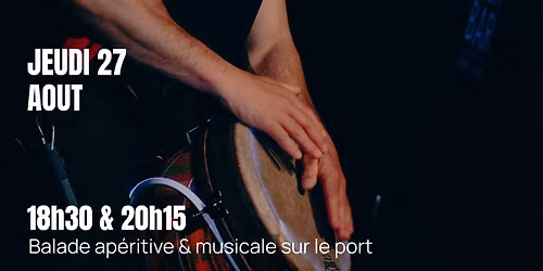 Soir\u00e9e musicale \u00e0 bord du Plucket : ANTHO PERCUSSIONS