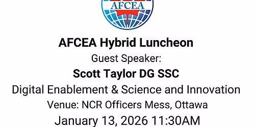 AFCEA January Hybrid LUNCHEON: Scott Taylor DG SSC