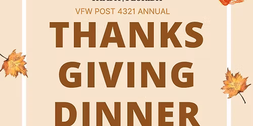 Veterans Thanksgiving Dinner