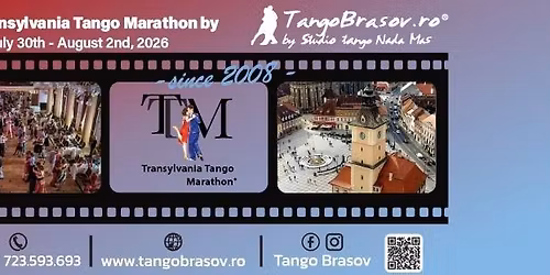 Transylvania Tango Marathon by Tango Bra\u0219ov\u00ae, 17th edition | July 30th - August 2nd, 2026