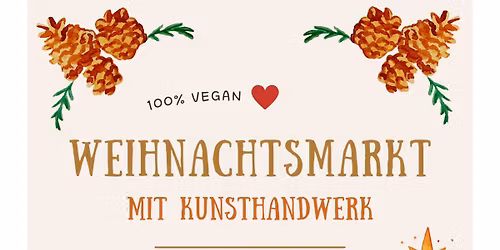 Veganer Weihnachtsmarkt mit Kunsthandwerk