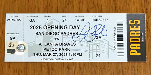 Atlanta Braves at San Diego Padres Tickets