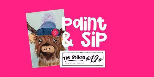Paint and Sip - Highland Cow