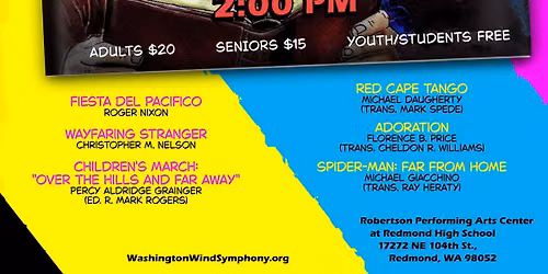 The Washington Wind Symphony Presents "Legends, Superheroes, and Storytellers"