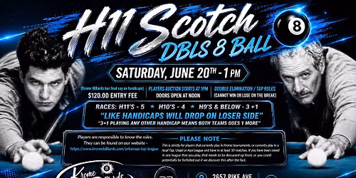 H11 Scotch Dbls 8 Ball