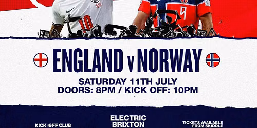 Hackney Wick Fanzone: England Vs Norway (Outdoor Terrace ticket)
