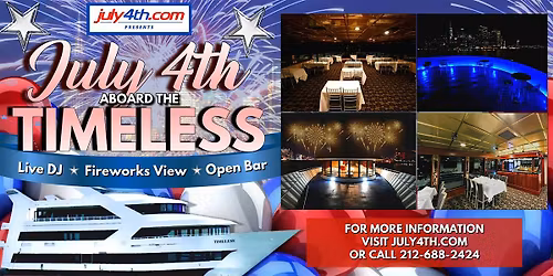 Timeless Yacht NYC Fireworks Cruise