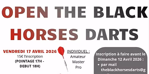 Open The Black Horses Darts 