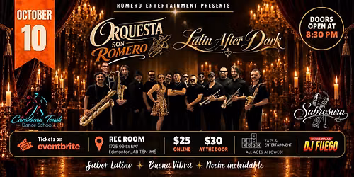 Latin After Dark: Orquesta Son Romero LIVE at the REC ROOM (ALL AGES)