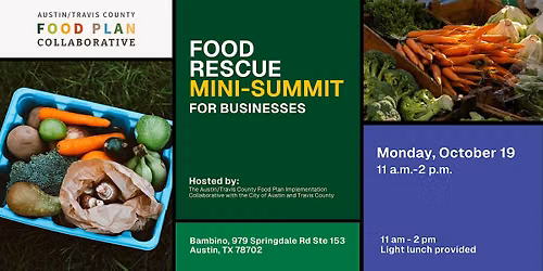 Food Rescue Mini-Summit for Businesses