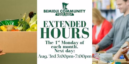BCFS Extended Shopping Hours: Monday, August 3rd
