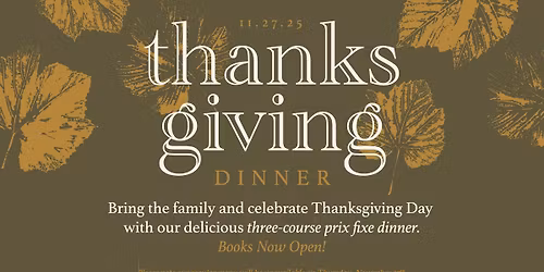 Thanksgiving Day at H2O!