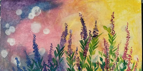 Acrylic Painting DIY with Deanna at Swan Island Dahlias - Morning Magic