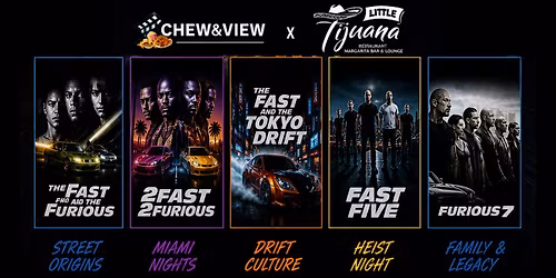 Fast & Furious Night Series | Chew & View: Dinner & Movie Experience