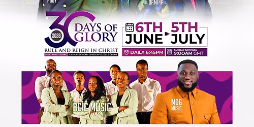 30 DAYS OF GLORY 2026
