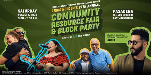 Chris Holden\u2019s 27th Annual Block Party