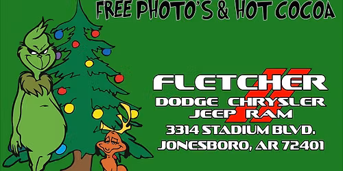 Photo's with Grinch @ Fletcher CDJR of Jonesboro