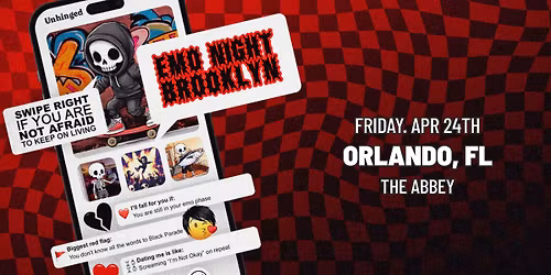 4\/24 EMO NIGHT BROOKLYN at The Abbey in Orlando!