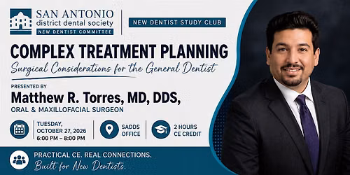 New Dentist Study Club Session 2 | Complex Treatment Planning