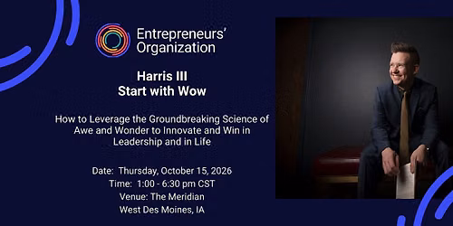 EO Iowa Momentum 2026: Start with WOW featuring Harris III