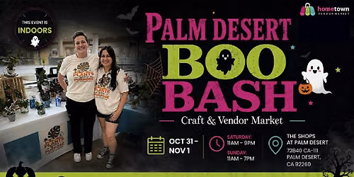 Palm Desert Boo Bash Craft and Vendor Market