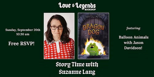 (FREE RSVP) Story Time: DRAGON DOG by Suzanne Lang