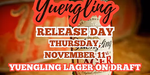 Yuengling is coming!!!!!!