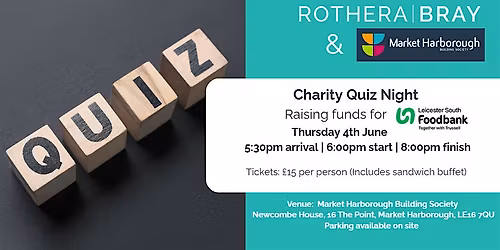 Rothera Bray & Market Harborough Building Society Charity Quiz Night
