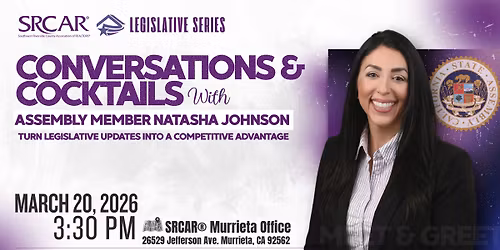 Conversations & Cocktails with Assemblymember Natasha Johnson