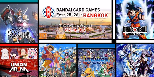 BANDAI CARD GAMES Fest 25-26 in Bangkok
