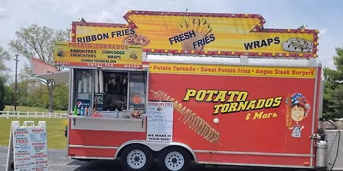 Potato Tornado & More Gals Food Truck 6\/4 at Side Street Eats Behind Holders Hideaway