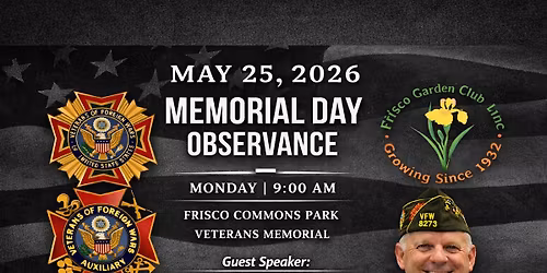 Frisco Memorial Day Observance