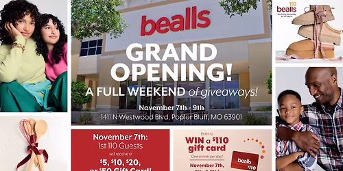 Grand Opening of bealls in Poplar Bluff, MO! 