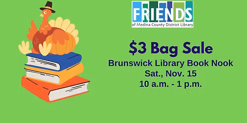 $3 Bag Sale - BRUNSWICK LIBRARY BOOK NOON
