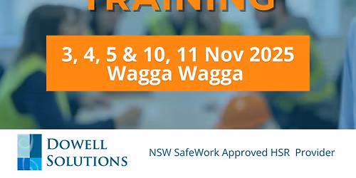 NSW HSR Training \u2013 5-Day Course | Face-to-Face in Wagga Wagga