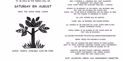 \ud83c\udf3c East Allington Village Show 2026 \ud83c\udf3c