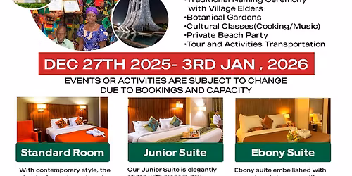 Let's Go Travel!! Ghana Dec 27-Jan 03 2026