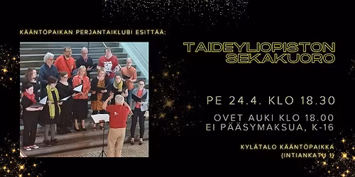 Perjantaiklubi - Taideyliopisto Sekakuoro