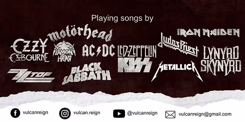 Vulcan Reign - come to rock away your New Year blues