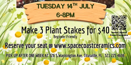 BEGINNER FRIENDLY Make 3 Fused Glass Plant stakes AT THE PLANT SHACK