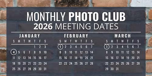 Monthly Photo Club @ Light & Lens Studios