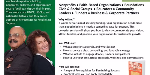 Case for Support Master Class