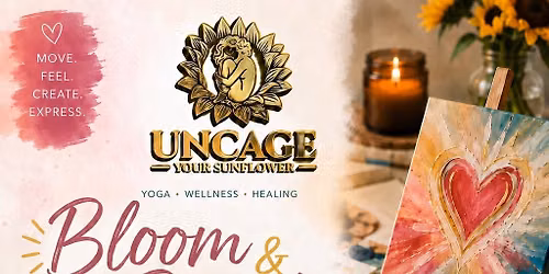 Bloom & Brush: Heart Opening Yoga & Intuitive Painting