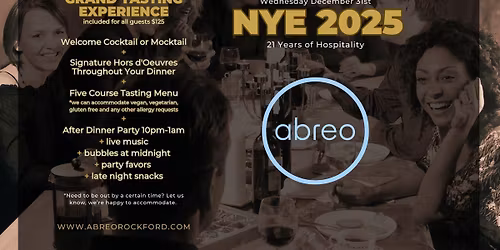 NYE 2025 at Abreo