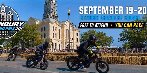 Granbury Grand Prix 2026 | Free Community Electric Racing Festival