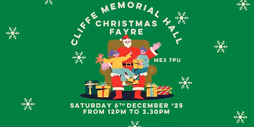 Cliffe Memorial Hall Christmas Fayre 2025