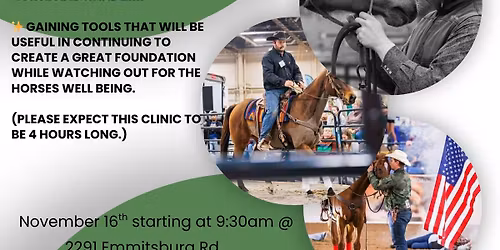 Horsemanship & Desensitizing Clinic